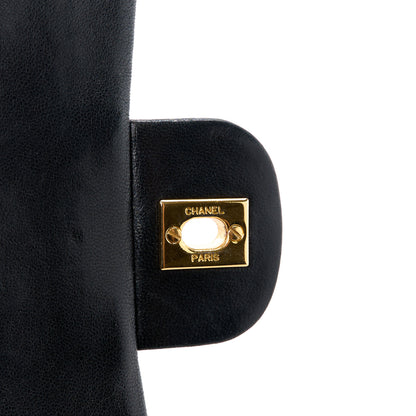 Chanel Lambskin Quilted Medium Double Flap Black 8 of 16