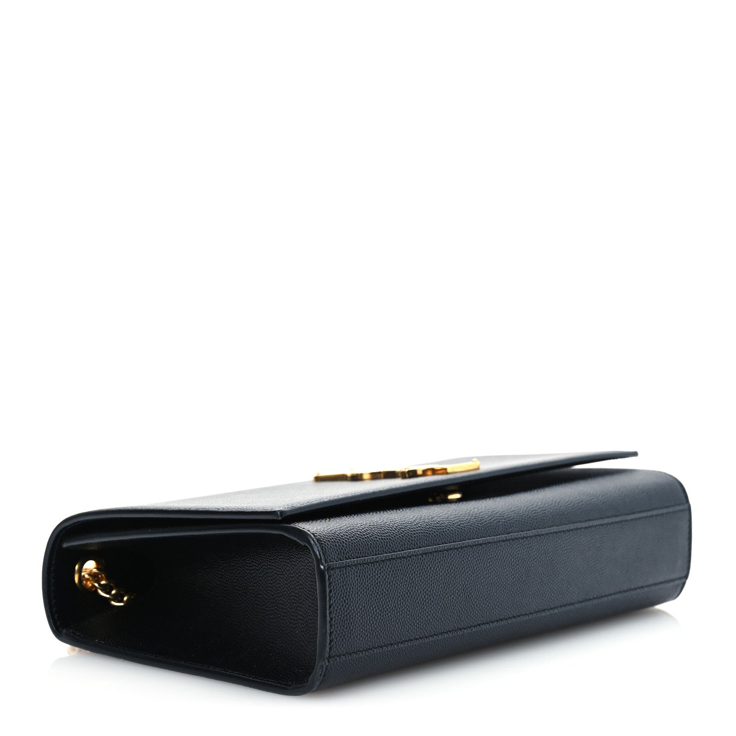 Saint Laurent Grain De Poudre Medium Classic Monogram Kate Satchel Black 4 of 11