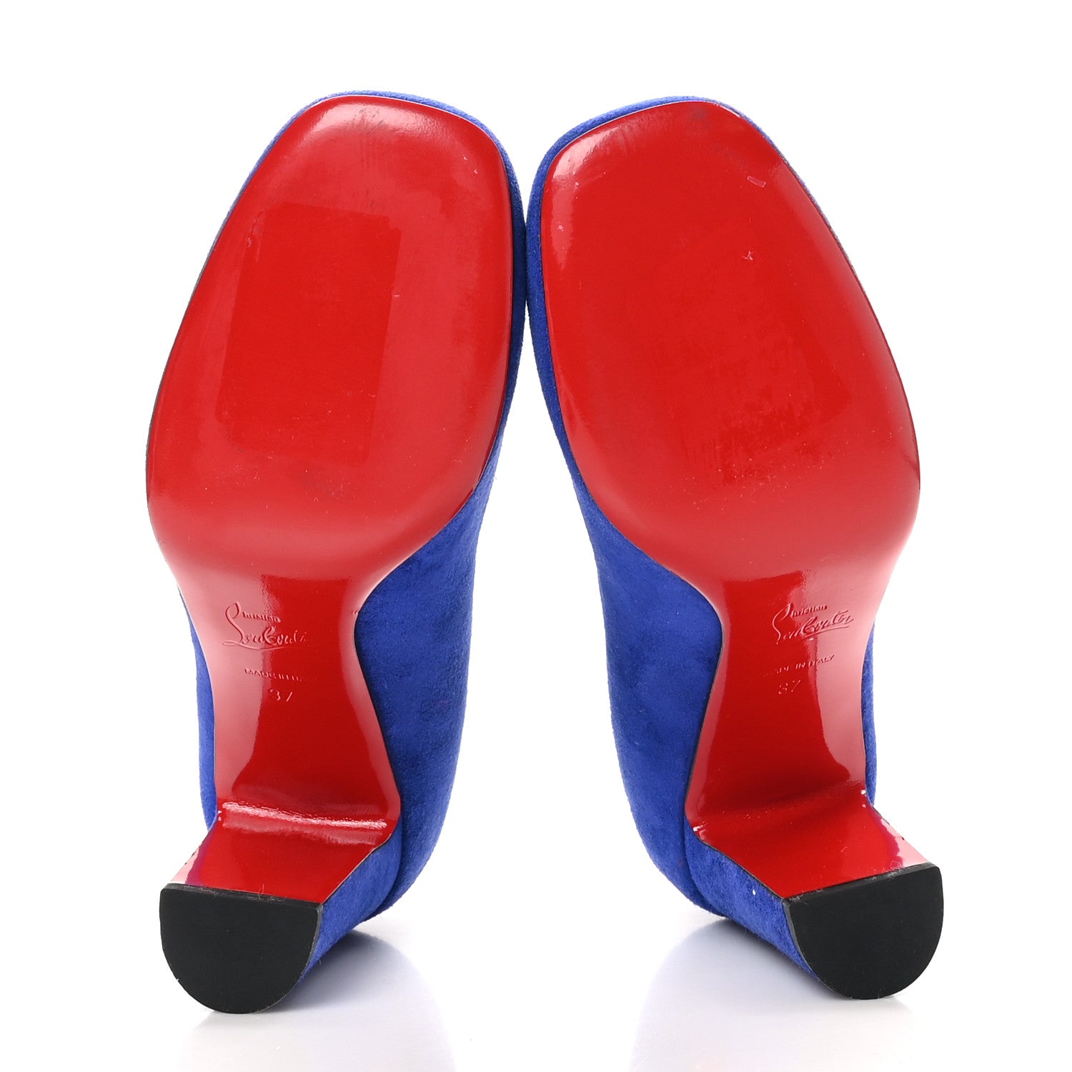 Christian Louboutin Veau Velours Cadrilla 70 Pumps 37 Atlantic 6 of 8