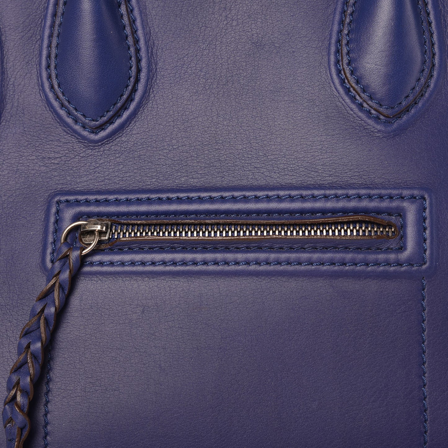Supple Calfskin Medium Phantom Luggage Indigo