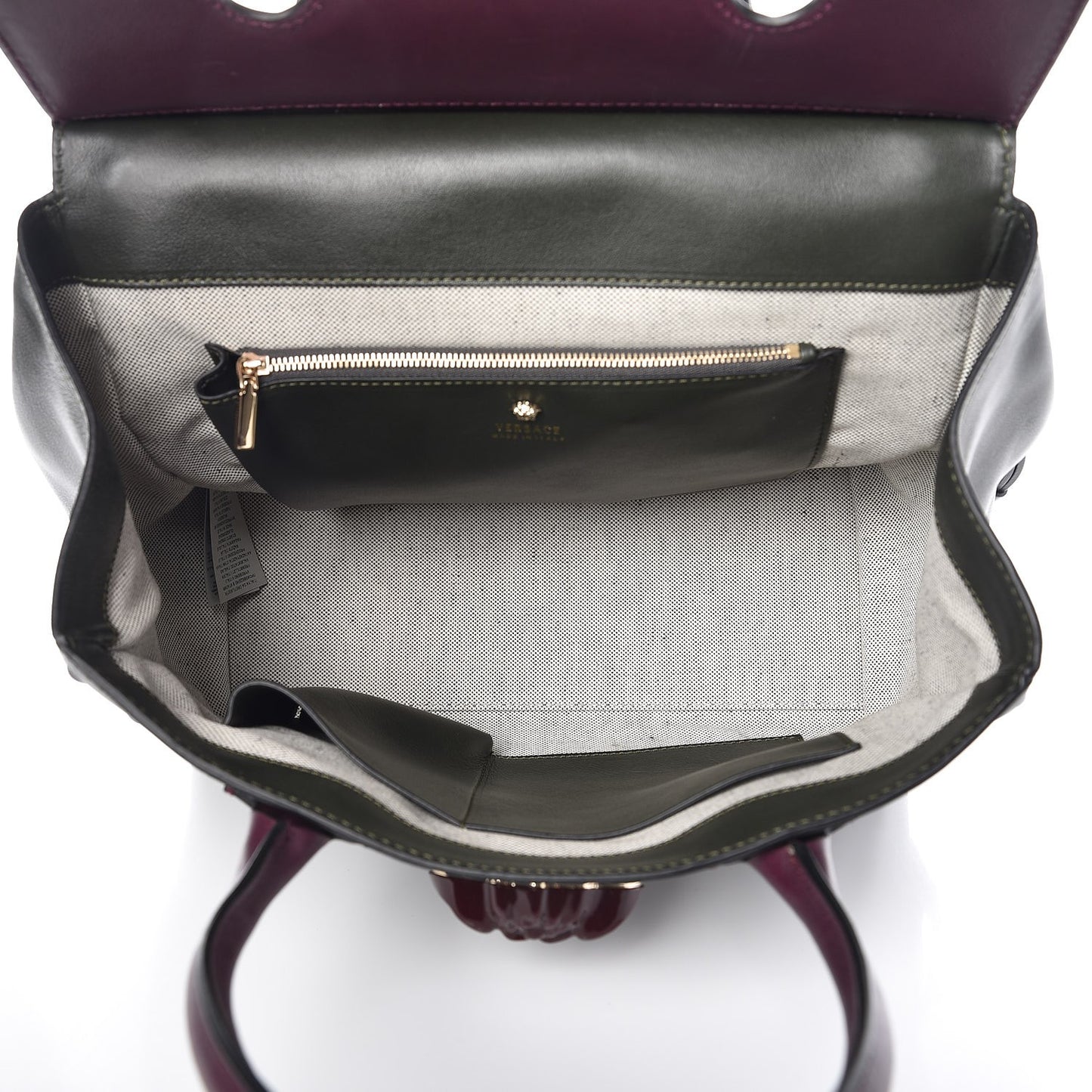 Vitello Large Palazzo Empire Bag Burgundy Army Nero Black