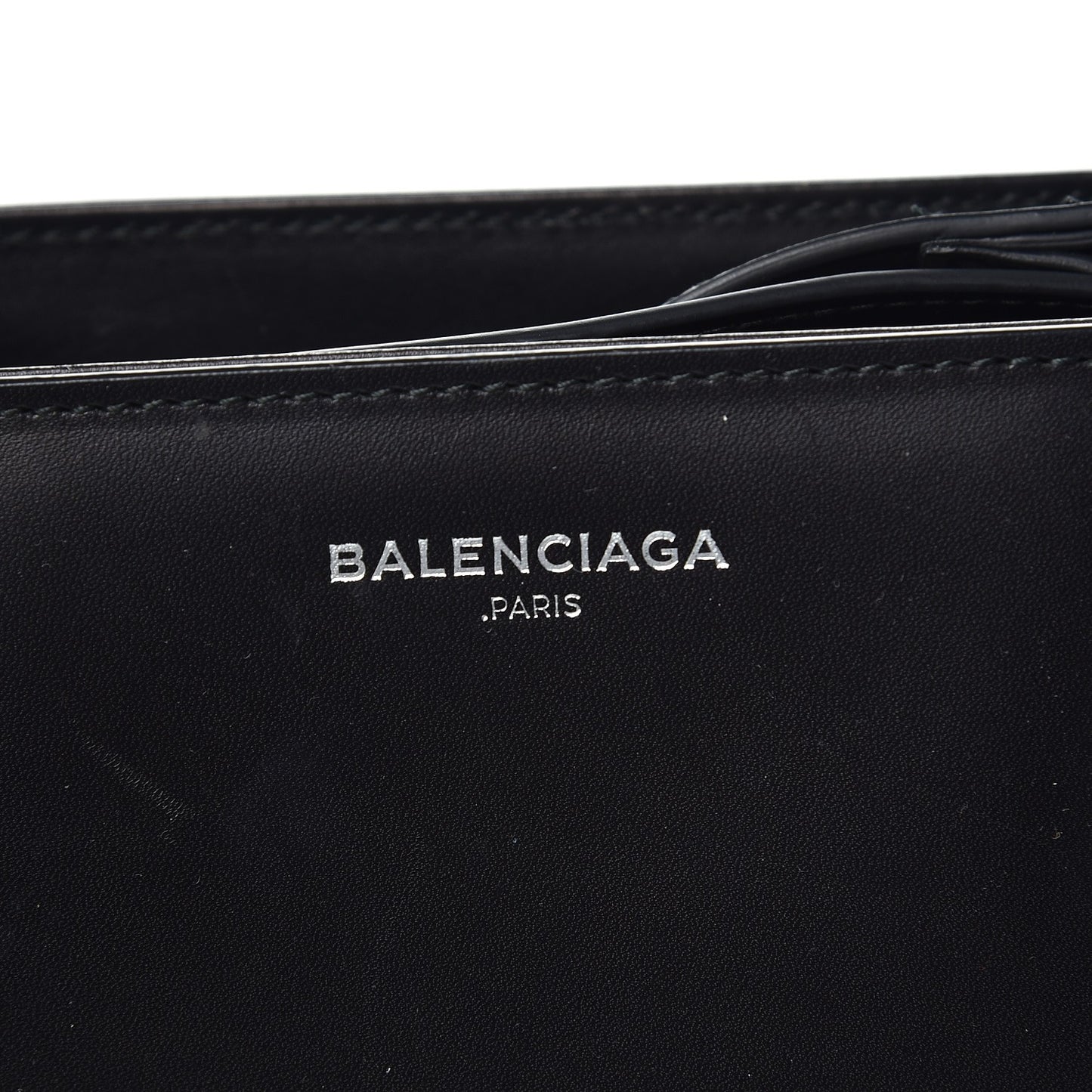Calfskin Karung Padlock Nude Work S Top Handle Black Electric Bleu