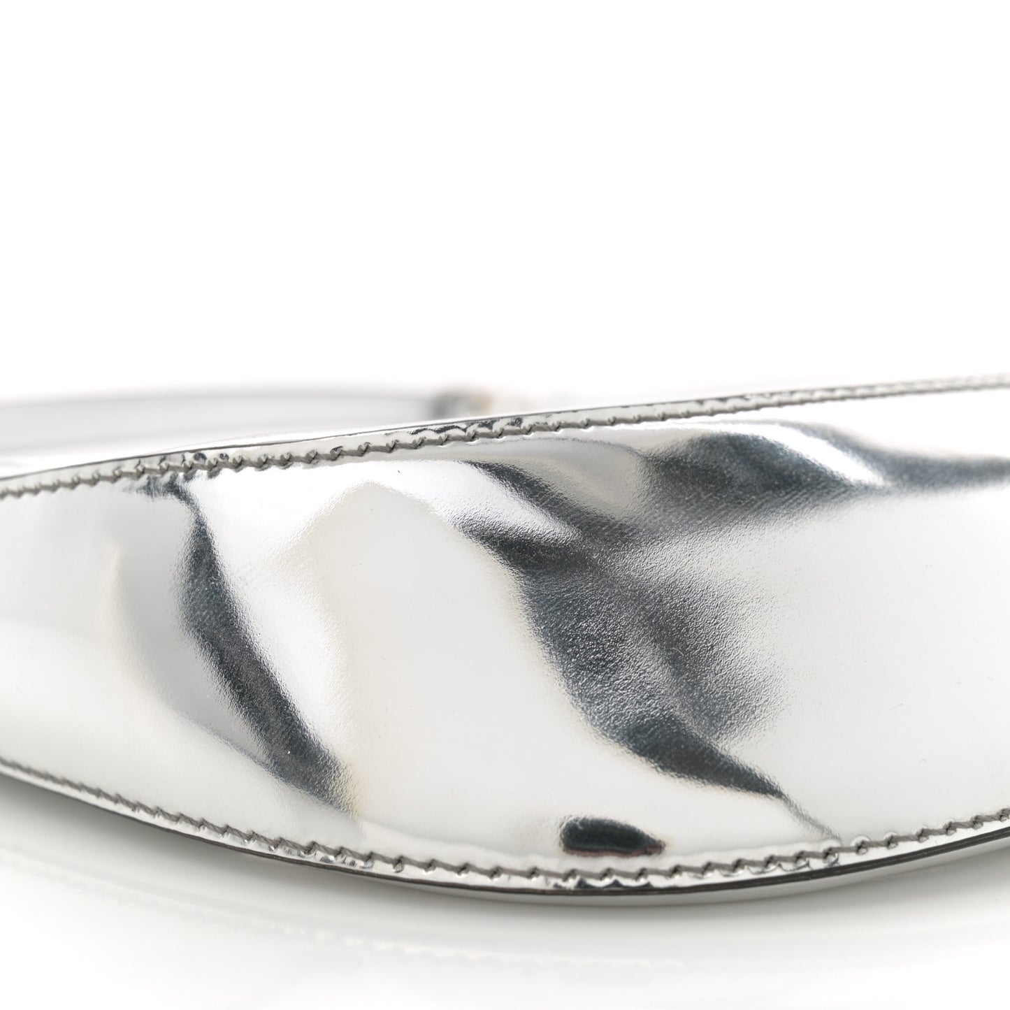 Spazzolato Cleo Shoulder Bag Argento