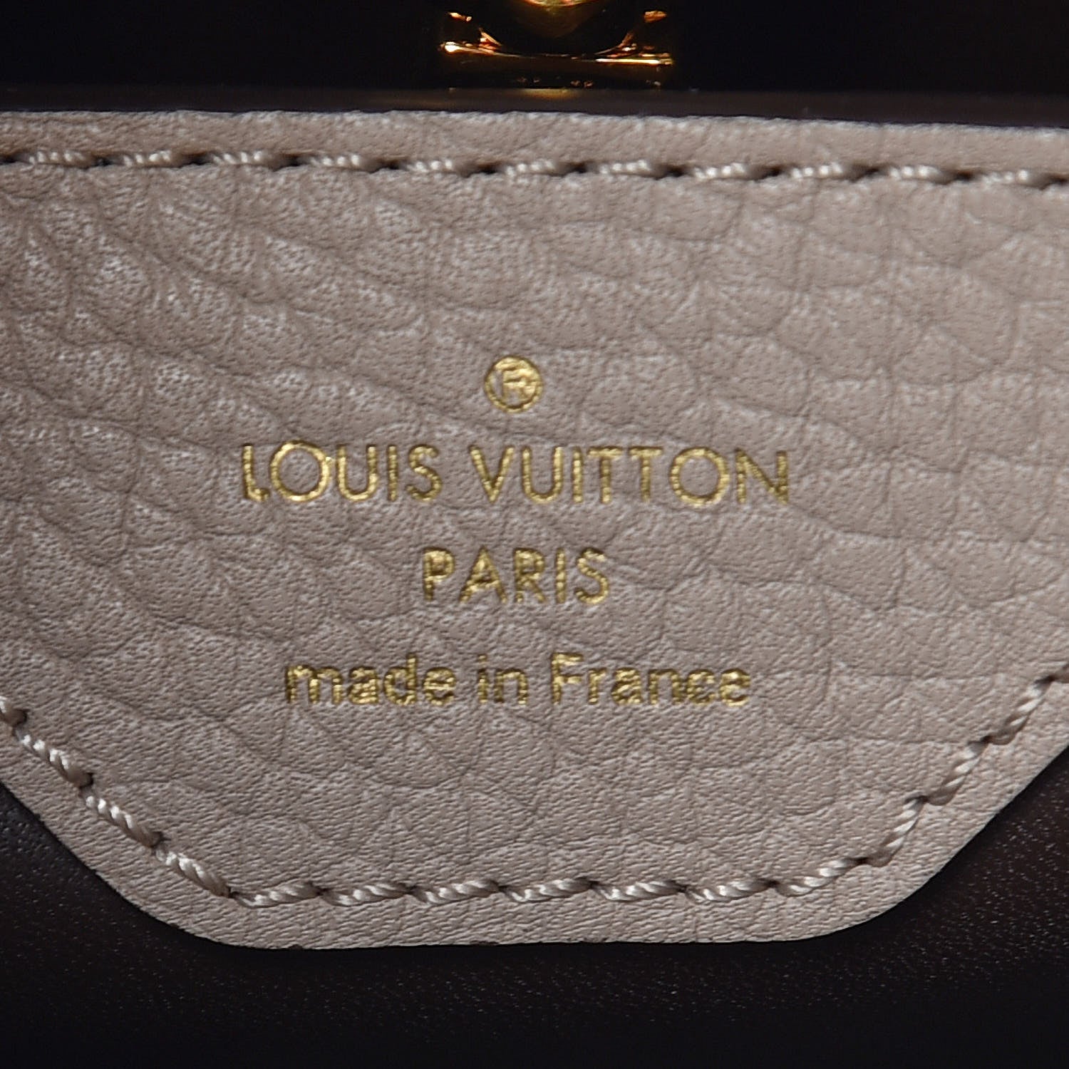 Louis Vuitton Taurillon Capucines BB Galet 9 of 11