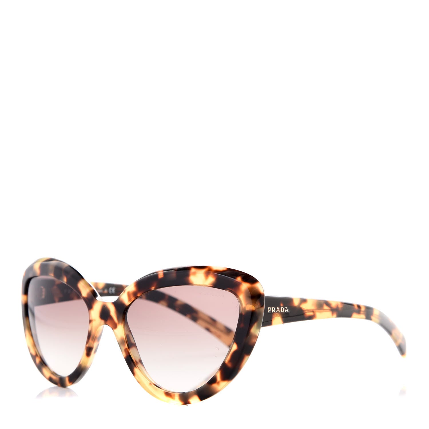Prada Cat Eye Sunglasses SPR 08R Tortoise 1 of 7