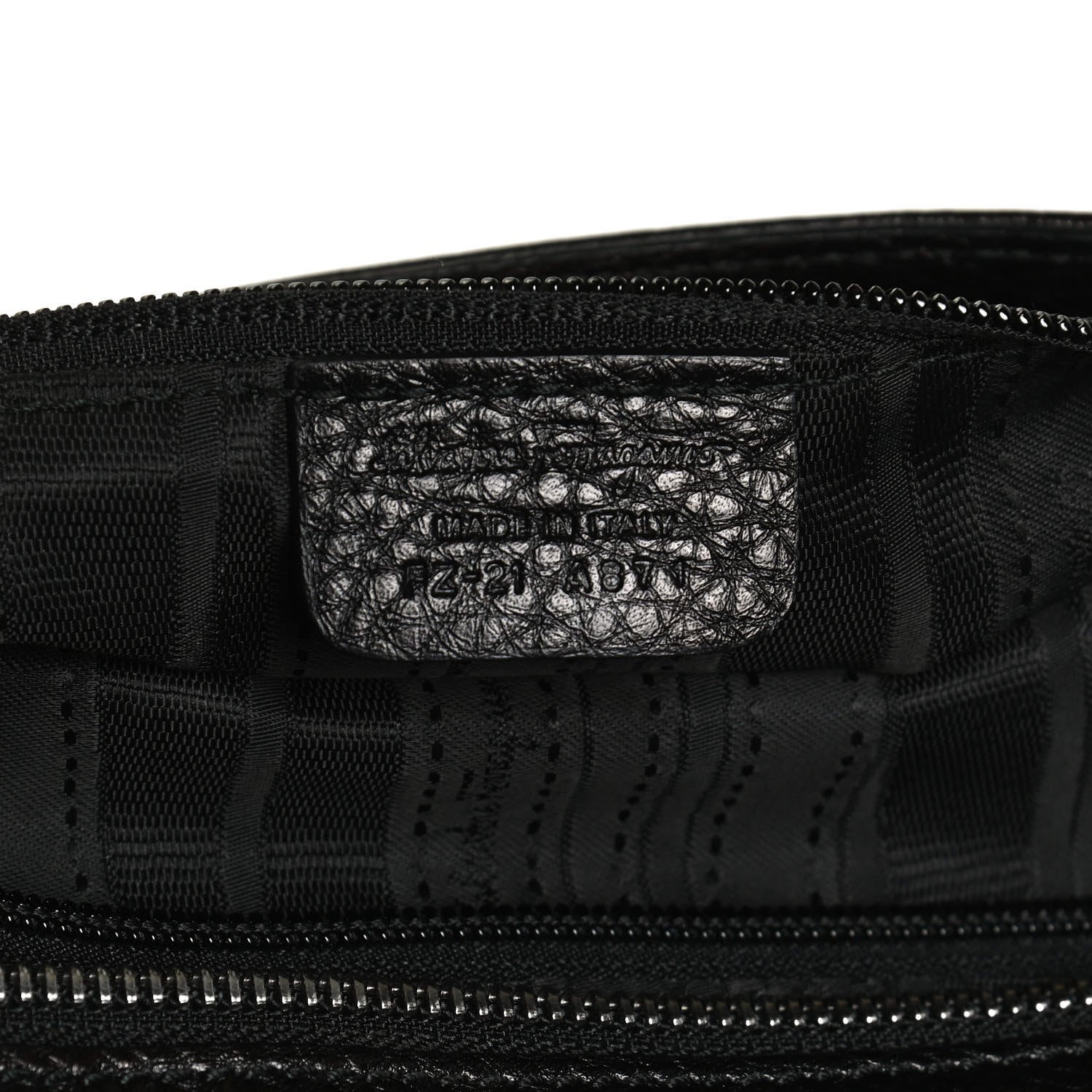 Salvatore Ferragamo Calfskin Sofia Gancini Satchel Black 7 of 12