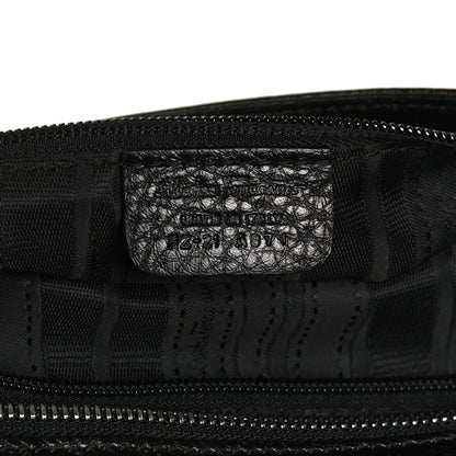 Salvatore Ferragamo Calfskin Sofia Gancini Satchel Black 7 of 12