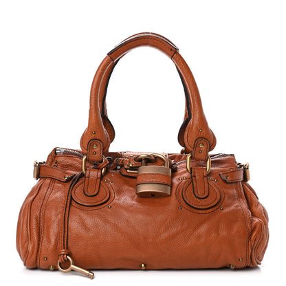 Chloe Calfskin Medium Paddington Satchel Tan 1 of 7