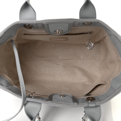 Chanel Mixed Fibers Small Deauville Tote Grey 4 of 10