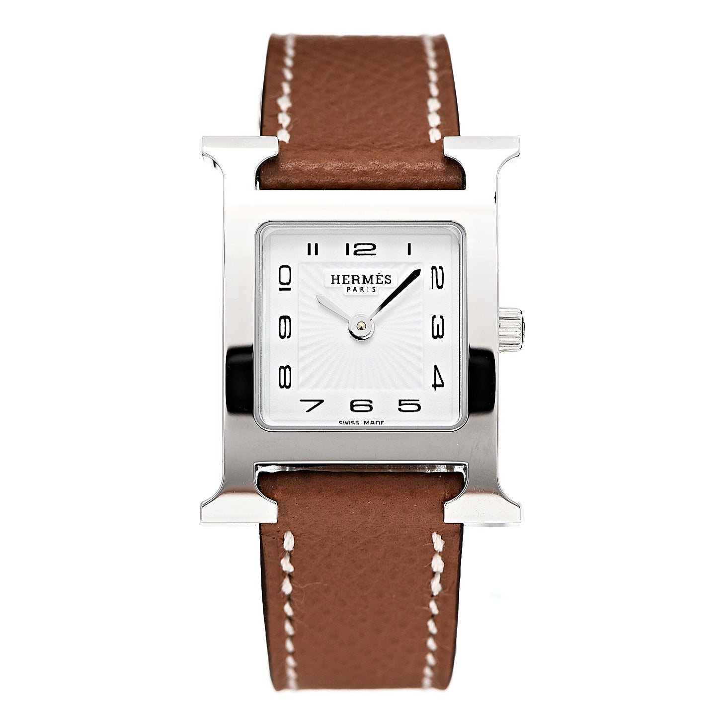 Stainless Steel Epsom 21mm Heure H Hour Quartz Watch Gold