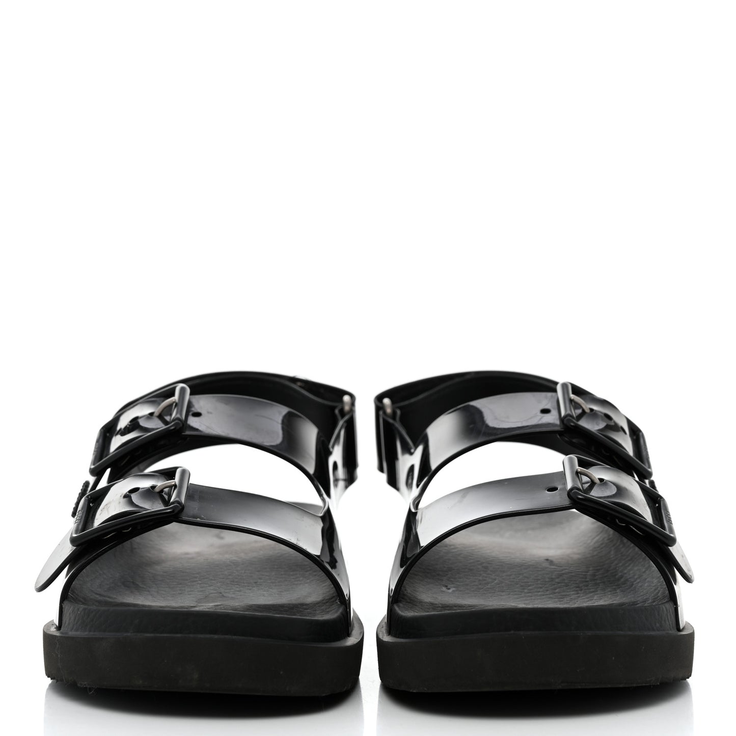 Rubber Mini Double G Womens Isla Dad Sandals 38 Black