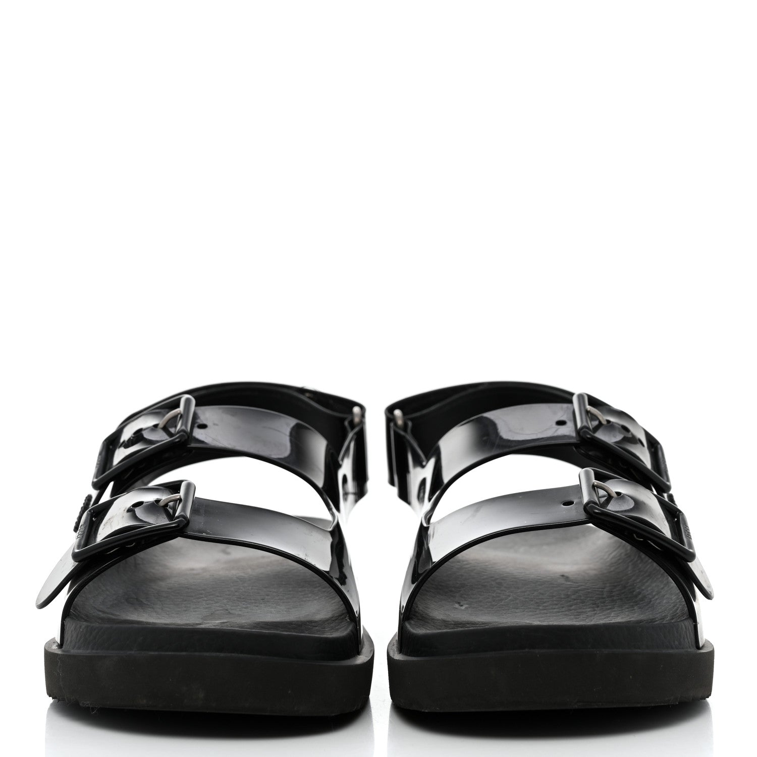 Gucci Rubber Mini Double G Womens Isla Dad Sandals 38 Black 2 of 11