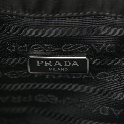Prada Saffiano Tessuto Nylon Vela Bucket Wristlet Black 6 of 10