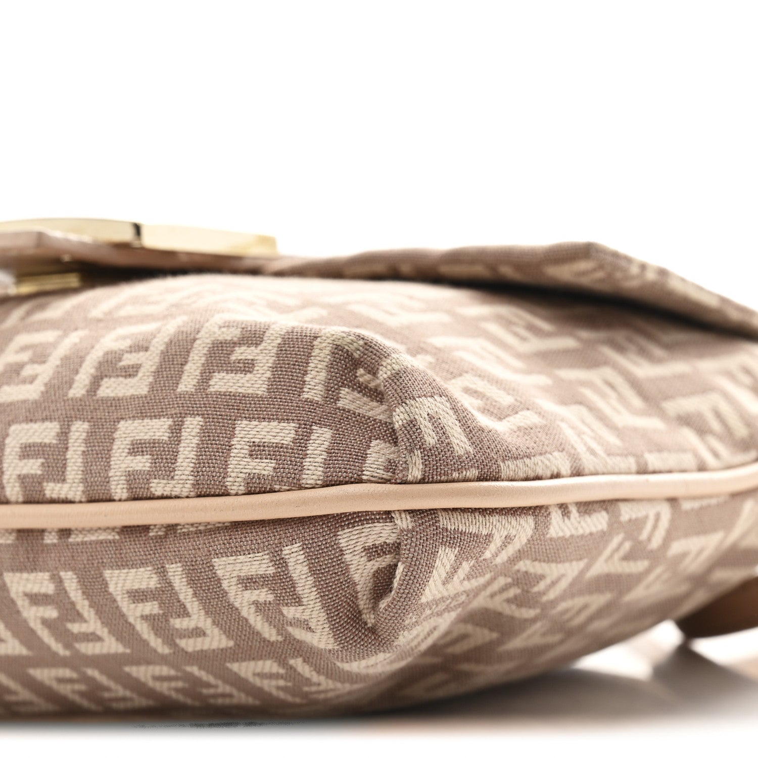 Fendi Zucchino Vitello Tube Messenger Bag Cipria Teint Cipria 9 of 10
