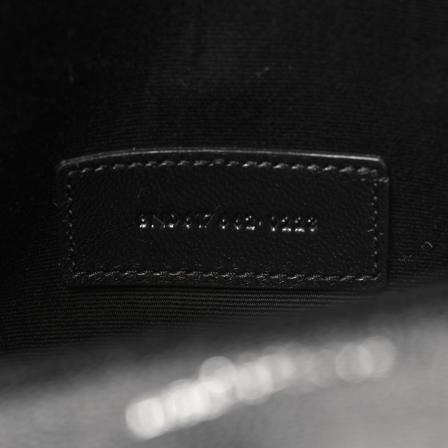 Saint Laurent Grain De Poudre Matelasse Chevron Monogram Envelope Clutch Black 7 of 10