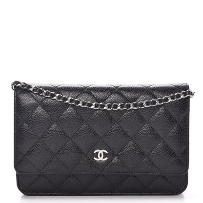 Chanel Caviar Quilted Wallet On Chain WOC Black 1 of 10