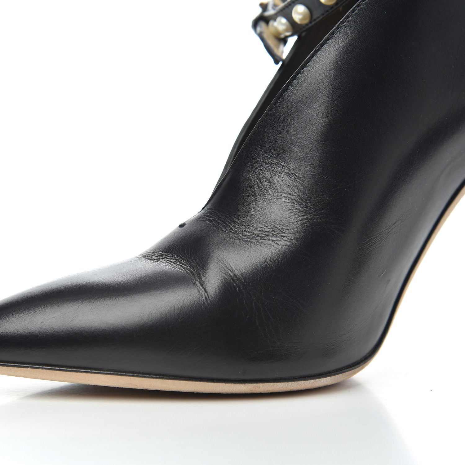 Jimmy Choo Calfskin Lark 65 Ankle Strap Pumps 37.5 Black 16 of 16