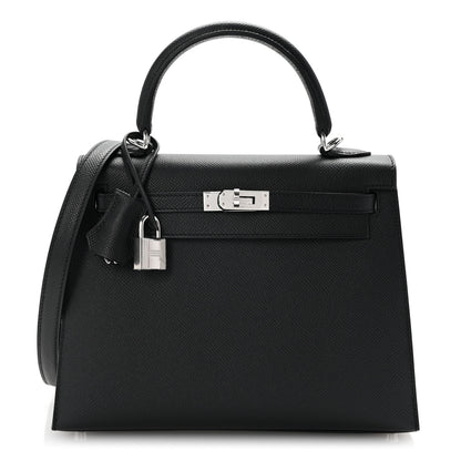 Hermes Epsom Kelly Sellier 25 Black 1 of 11