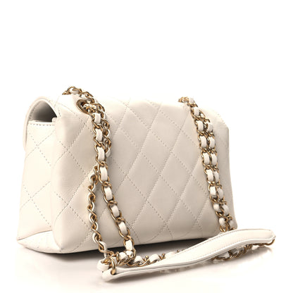 Chanel Calfskin Quilted Small Enchained Flap White 3 of 12