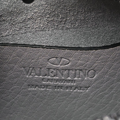 Valentino Garavani Grained Calfskin Small Rockstud Flap Pocket Camera Crossbody Bag Pastel Grey 6 of 10