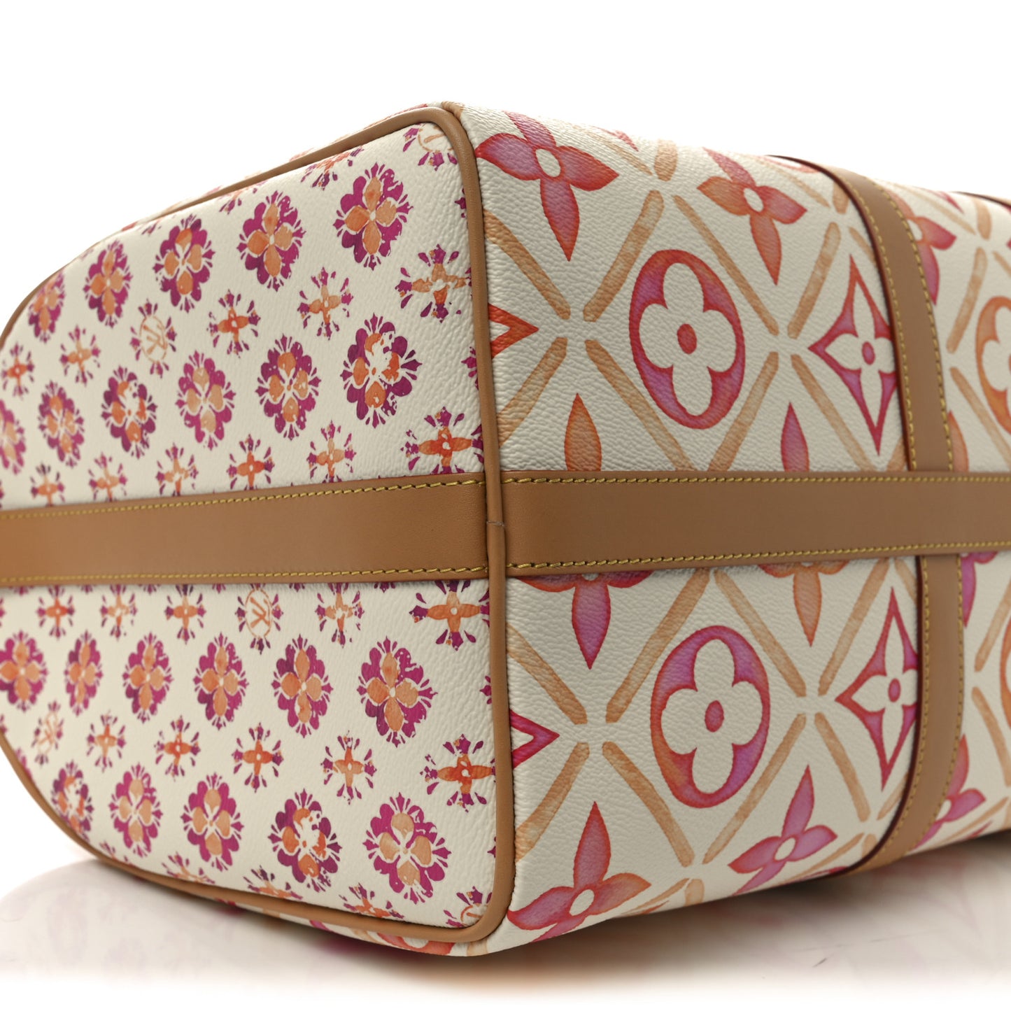 Monogram Tiles By The Pool Keepall Bandouliere 45 Coral