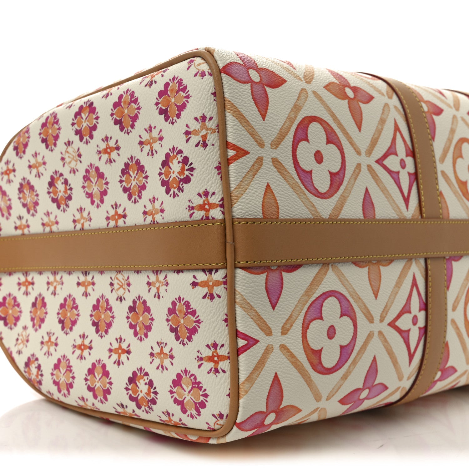 Louis Vuitton Monogram Tiles By The Pool Keepall Bandouliere 45 Coral 8 of 9