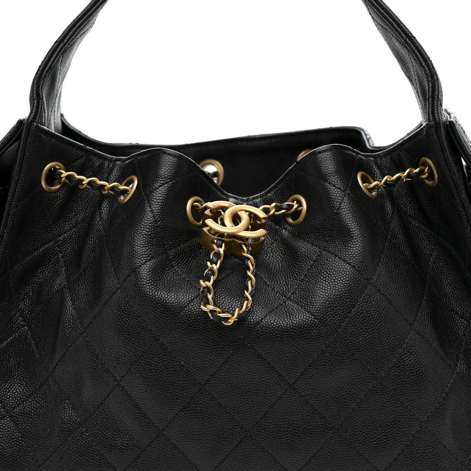 Chanel Caviar Quilted Small Chanel 25 Handbag Black 8 of 10