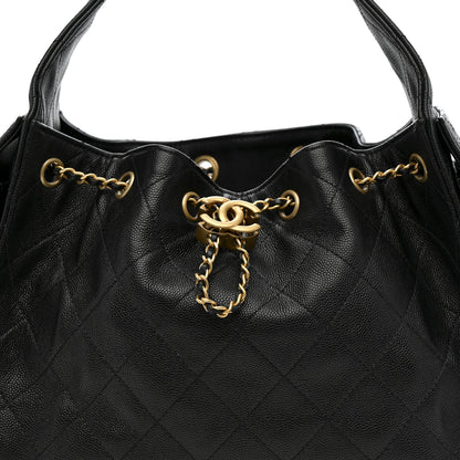 Chanel Caviar Quilted Small Chanel 25 Handbag Black 8 of 10