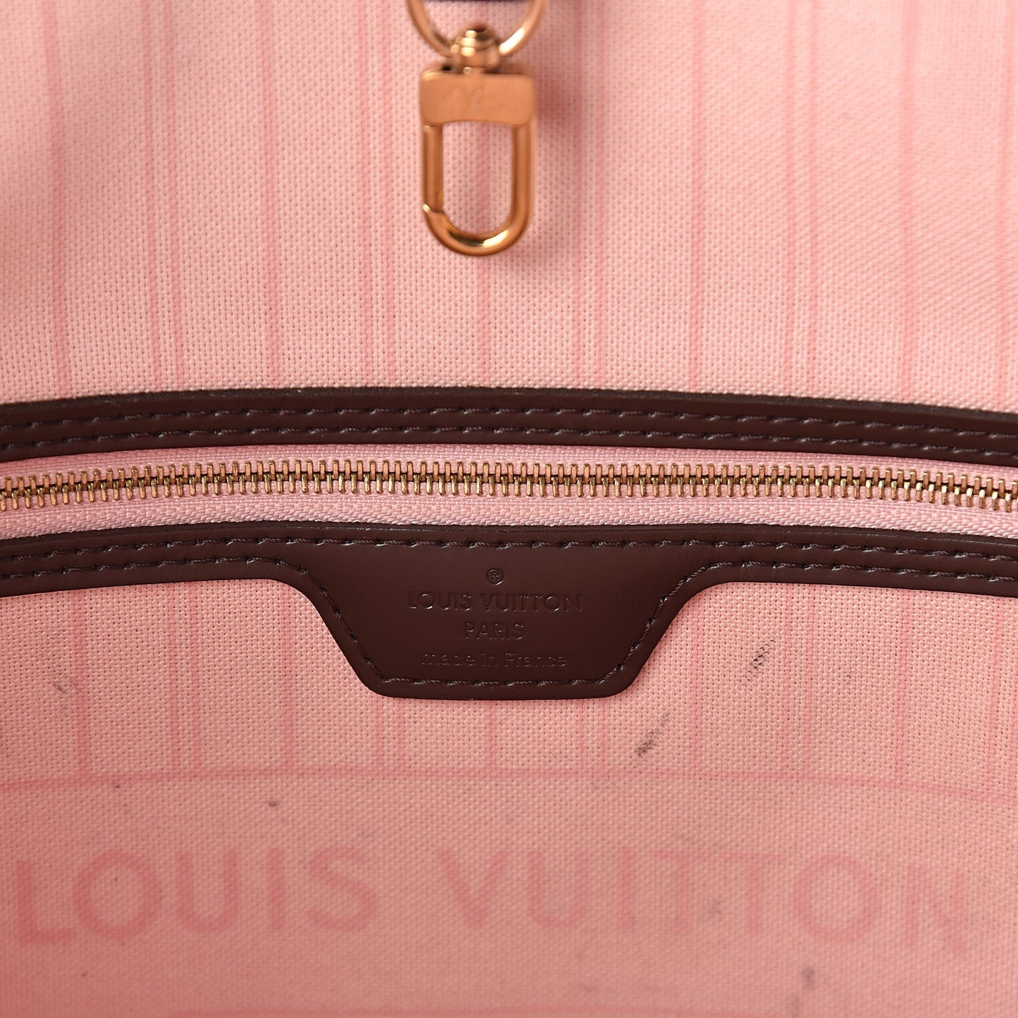 Damier Ebene Neo Neverfull MM Rose Ballerine