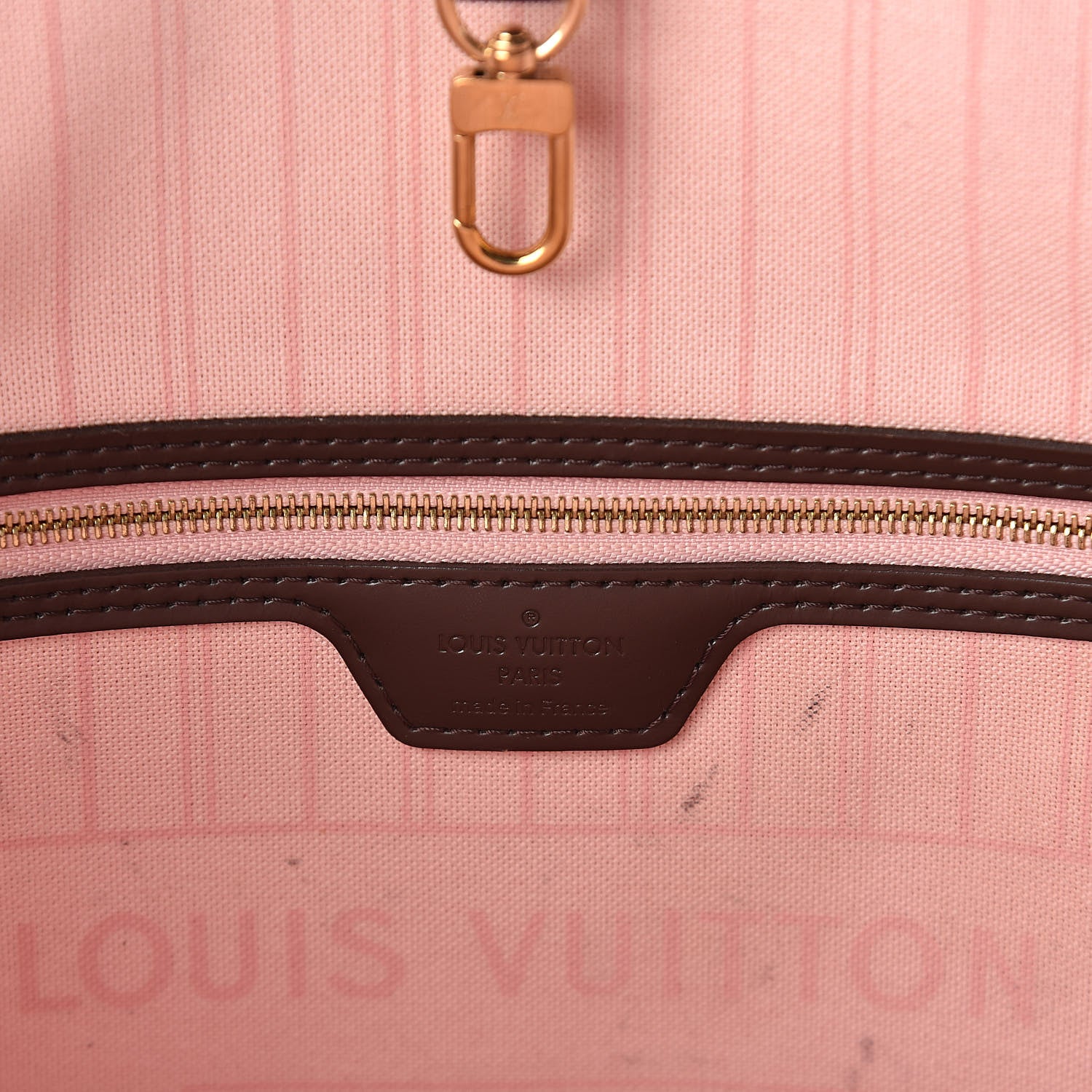 Louis Vuitton Damier Ebene Neo Neverfull MM Rose Ballerine 6 of 12