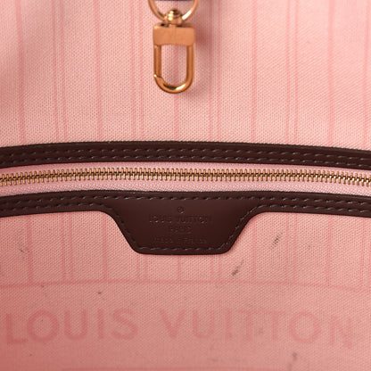 Louis Vuitton Damier Ebene Neo Neverfull MM Rose Ballerine 6 of 12