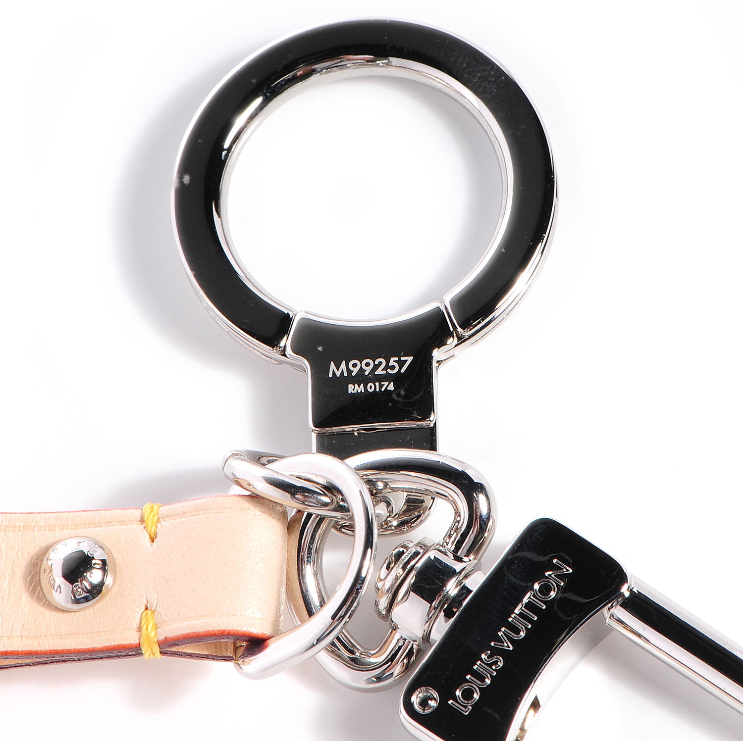 Louis Vuitton Luggage Tag Key Holder Silver 4 of 7