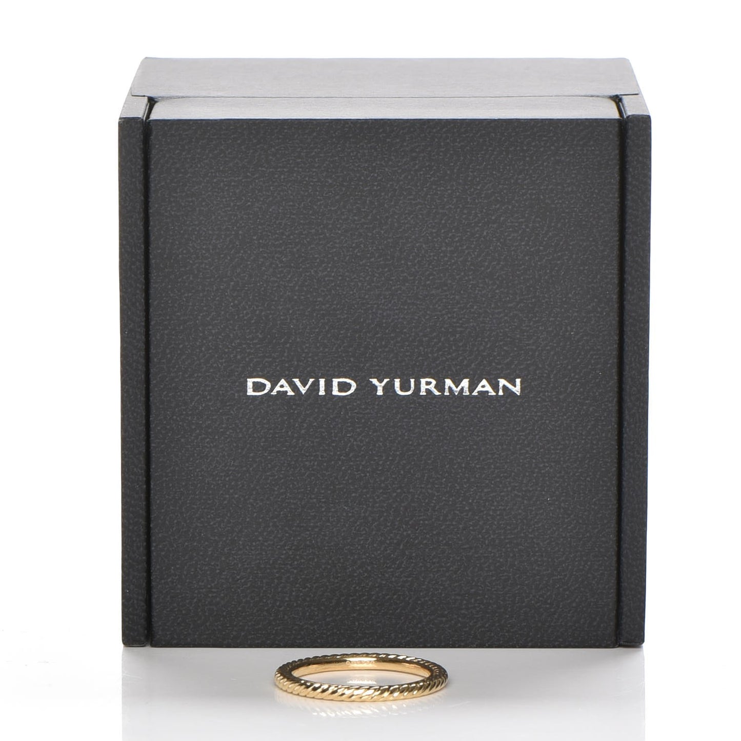 18K Yellow Gold 2mm Cable Classics Stackable Band Ring 54 6.75