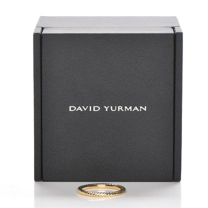 David Yurman 18K Yellow Gold 2mm Cable Classics Stackable Band Ring 54 6.75 5 of 5