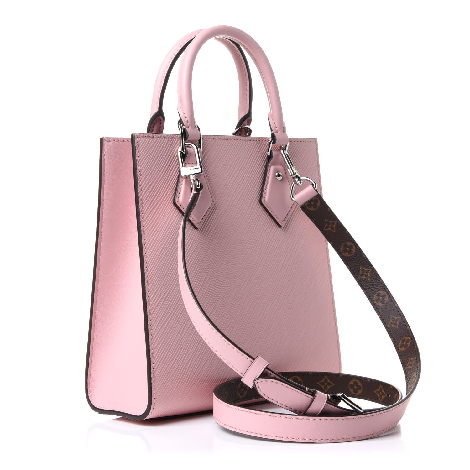 Louis Vuitton Epi Sac Plat BB Rose Ballerine 4 of 11
