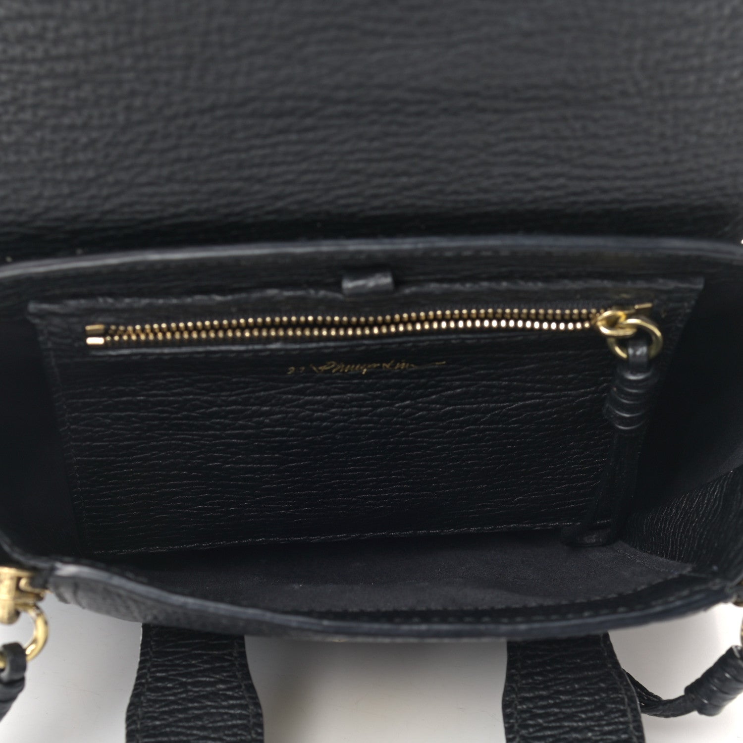 3.1 Phillip Lim Textured Calfskin Mini Pashli Satchel Black 5 of 10