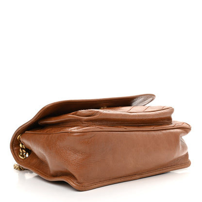 Saint Laurent Crinkled Calfskin Matelasse Monogram Medium Niki Chain Satchel Caramel 4 of 13