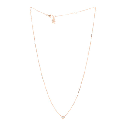 Cartier 18K Pink Gold Diamond XS D'Amour Pendant Necklace 3 of 5