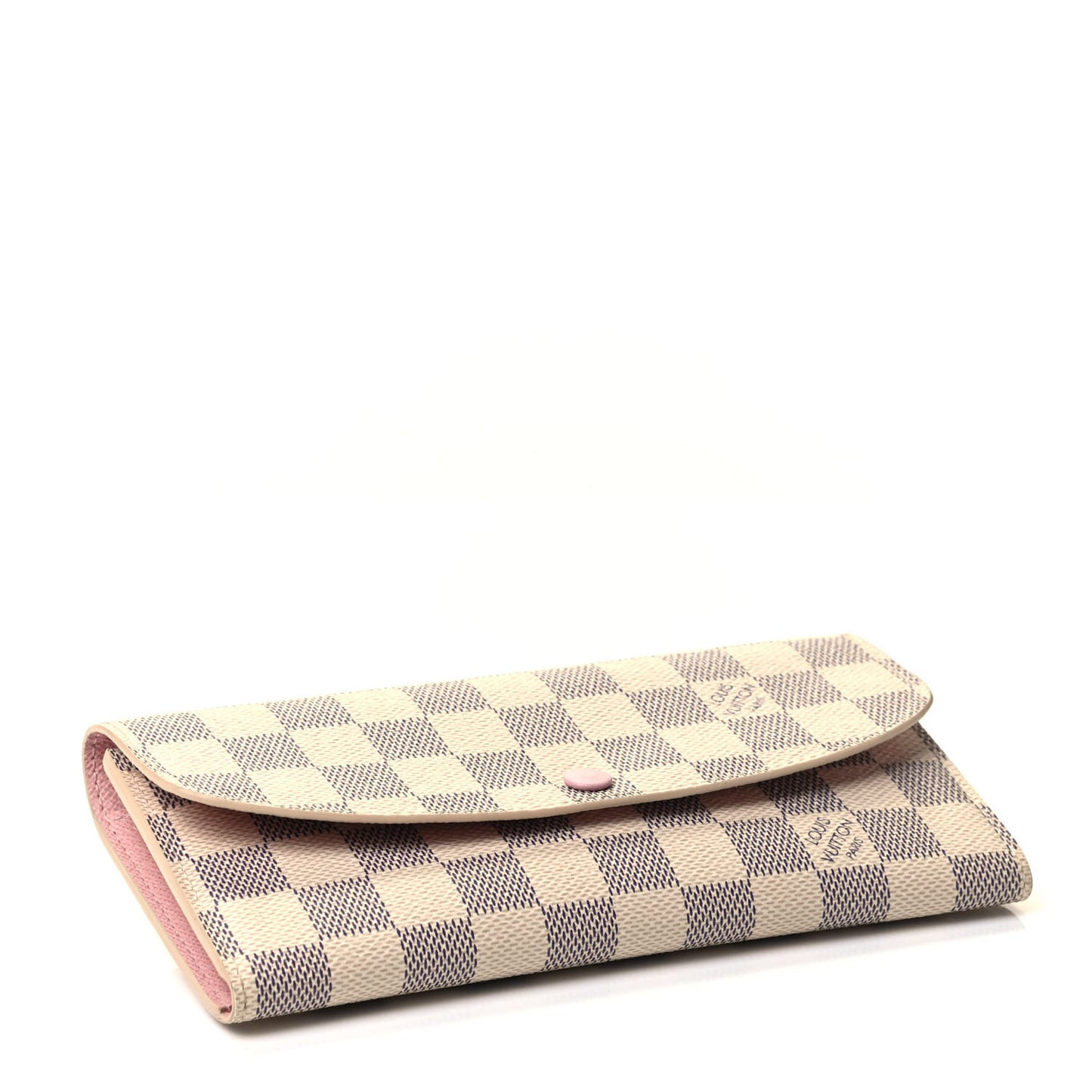 Damier Azur Emilie Wallet Rose Ballerine