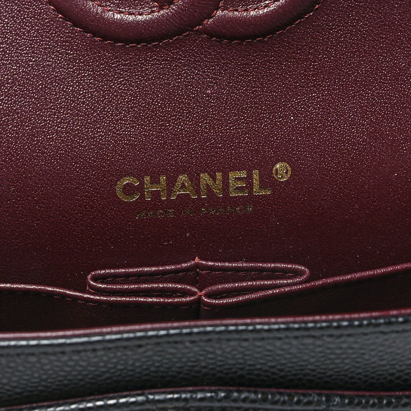 Caviar Quilted Small Double Flap Black