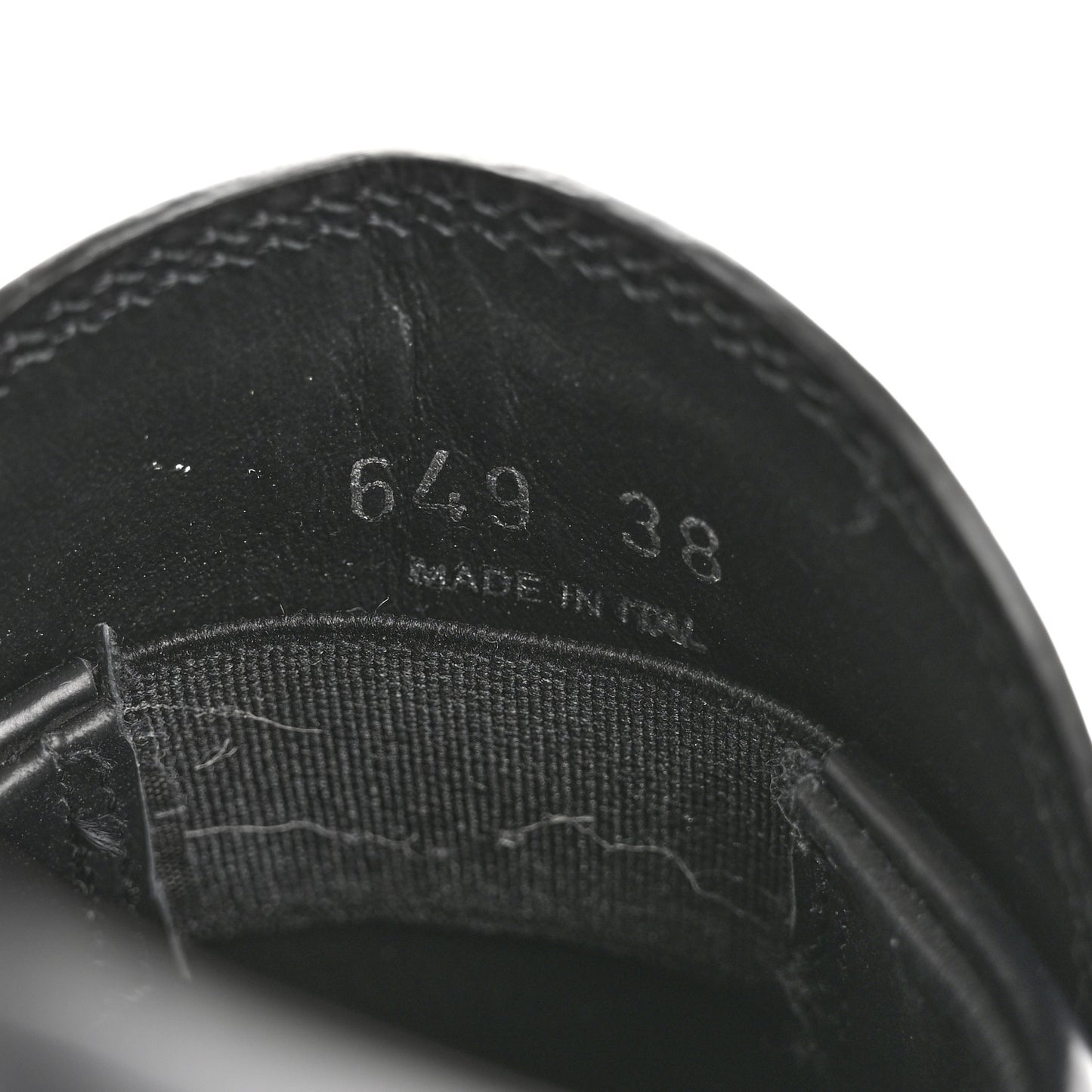 Spazzolato Rois Metal Triangle Logo Monolith 55mm Loafers 38 Black