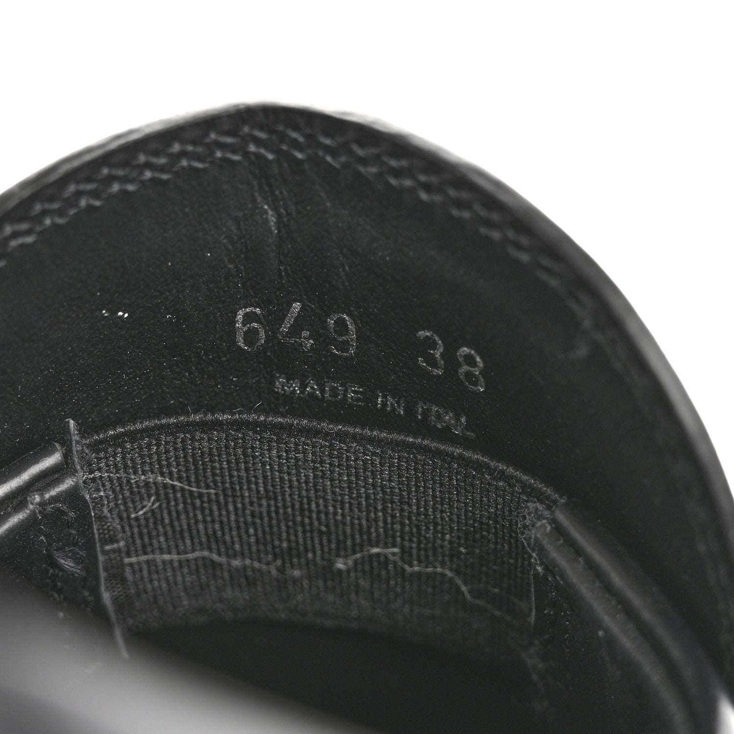 Prada Spazzolato Rois Metal Triangle Logo Monolith 55mm Loafers 38 Black 9 of 11