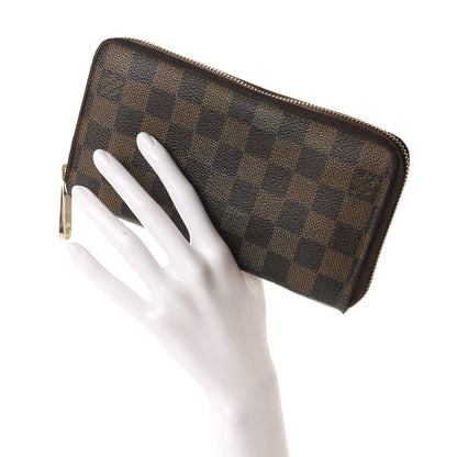 Louis Vuitton Damier Ebene Zippy Wallet 2 of 9