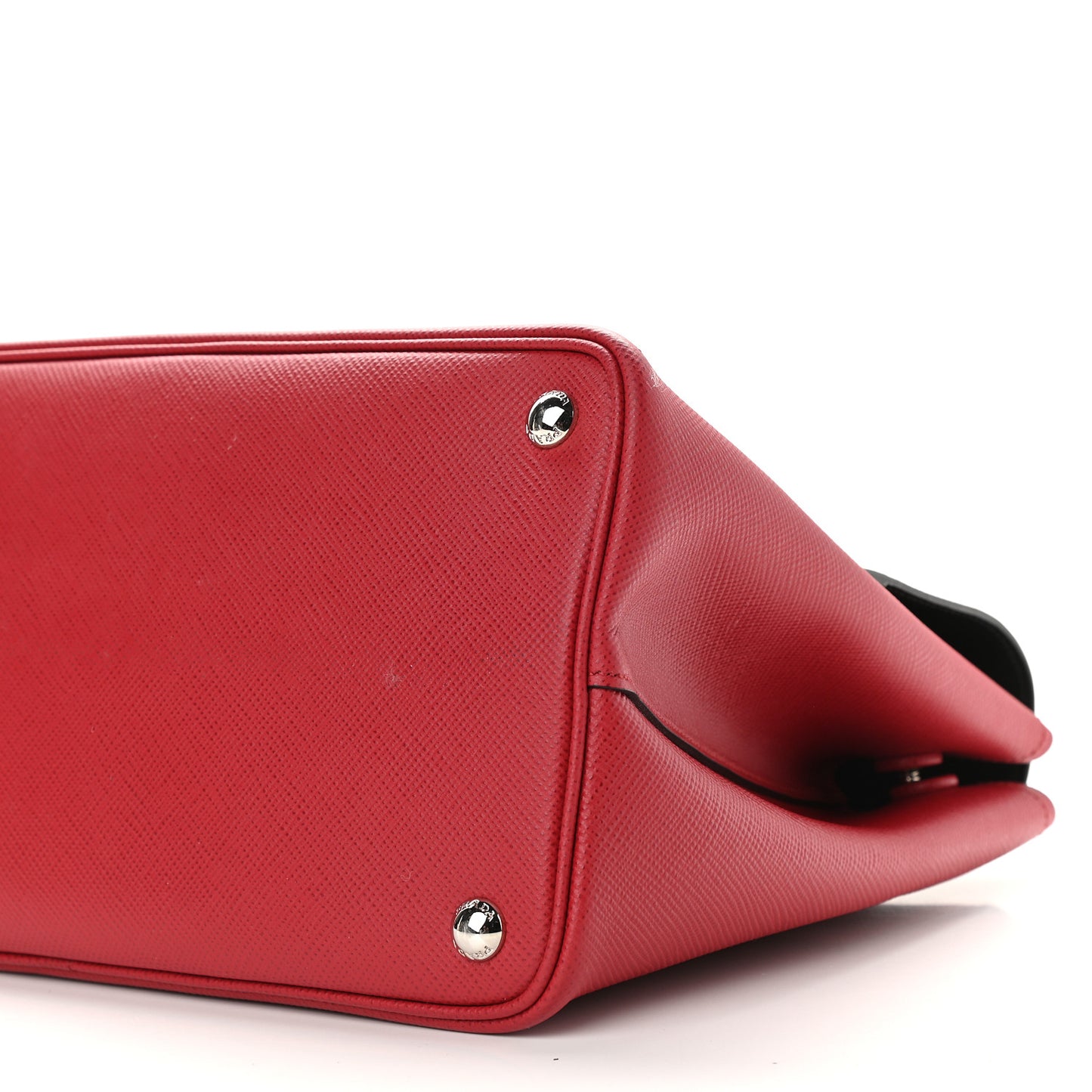 Saffiano Cuir Convertible Top Handle Tote Fuoco