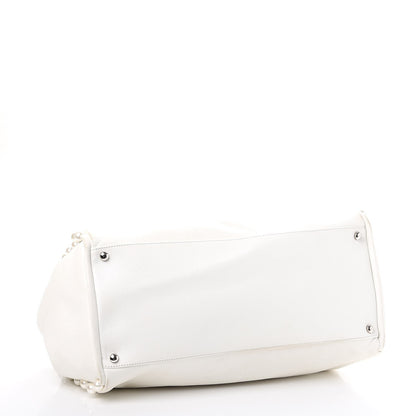 Chanel Lambskin Pearl Obsession Tote White 4 of 19
