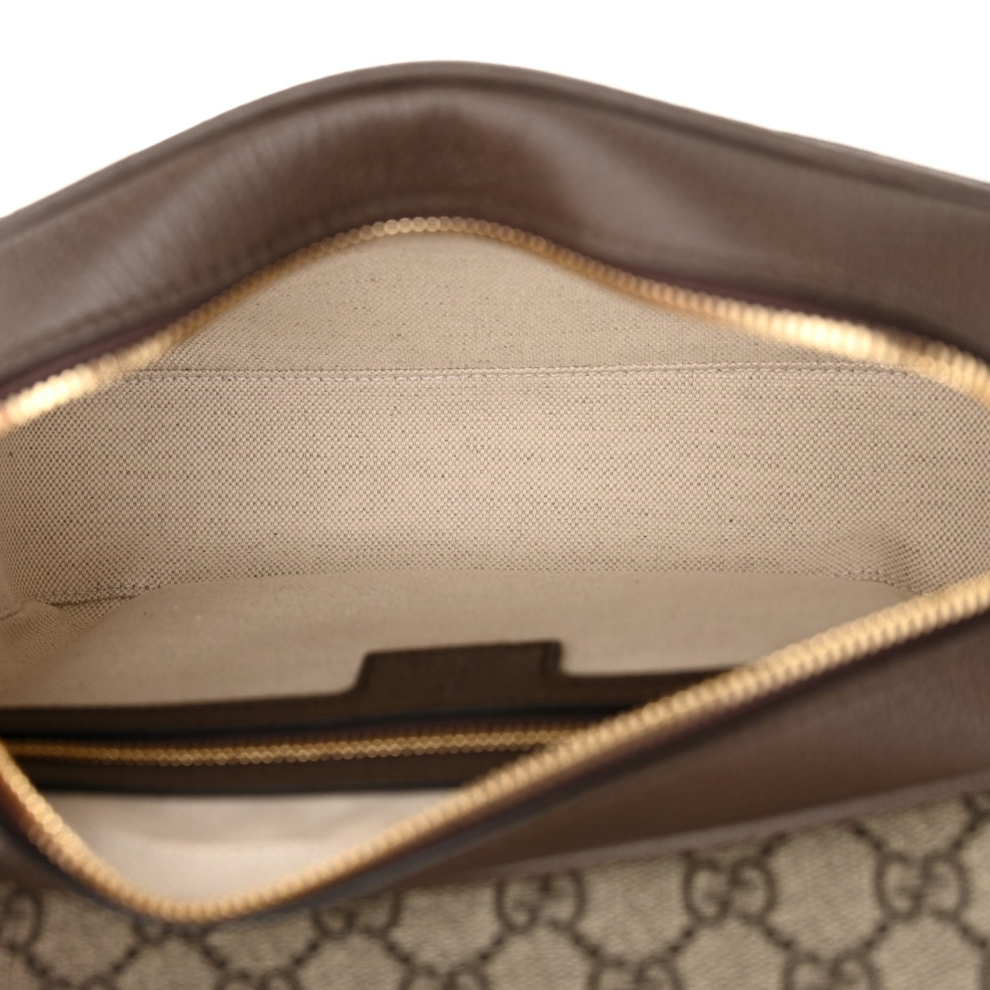 GG Supreme Monogram Textured Dollar Calfskin Web Studded Mini Ophidia Flap Shoulder Bag  Beige Ebony New Acero
