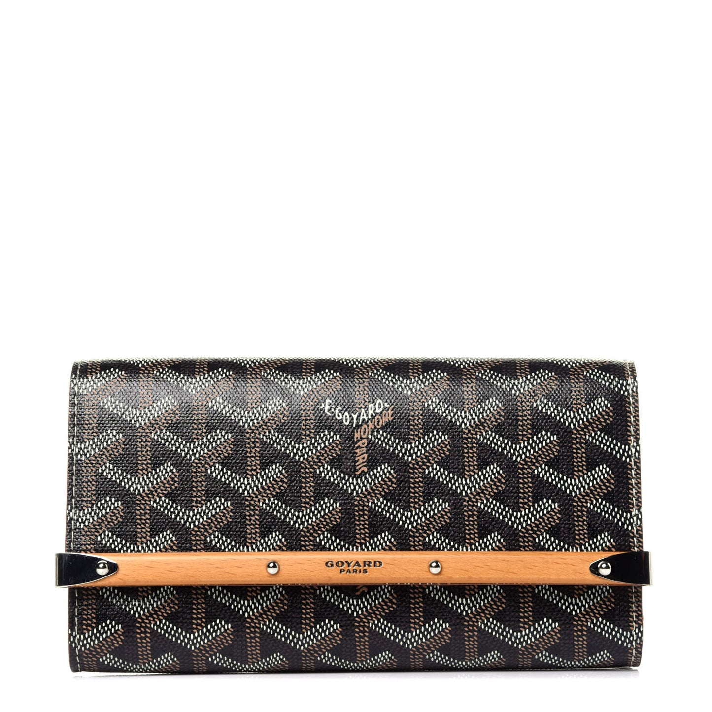 Goyardine Monte Carlo Mini Phone Case Black