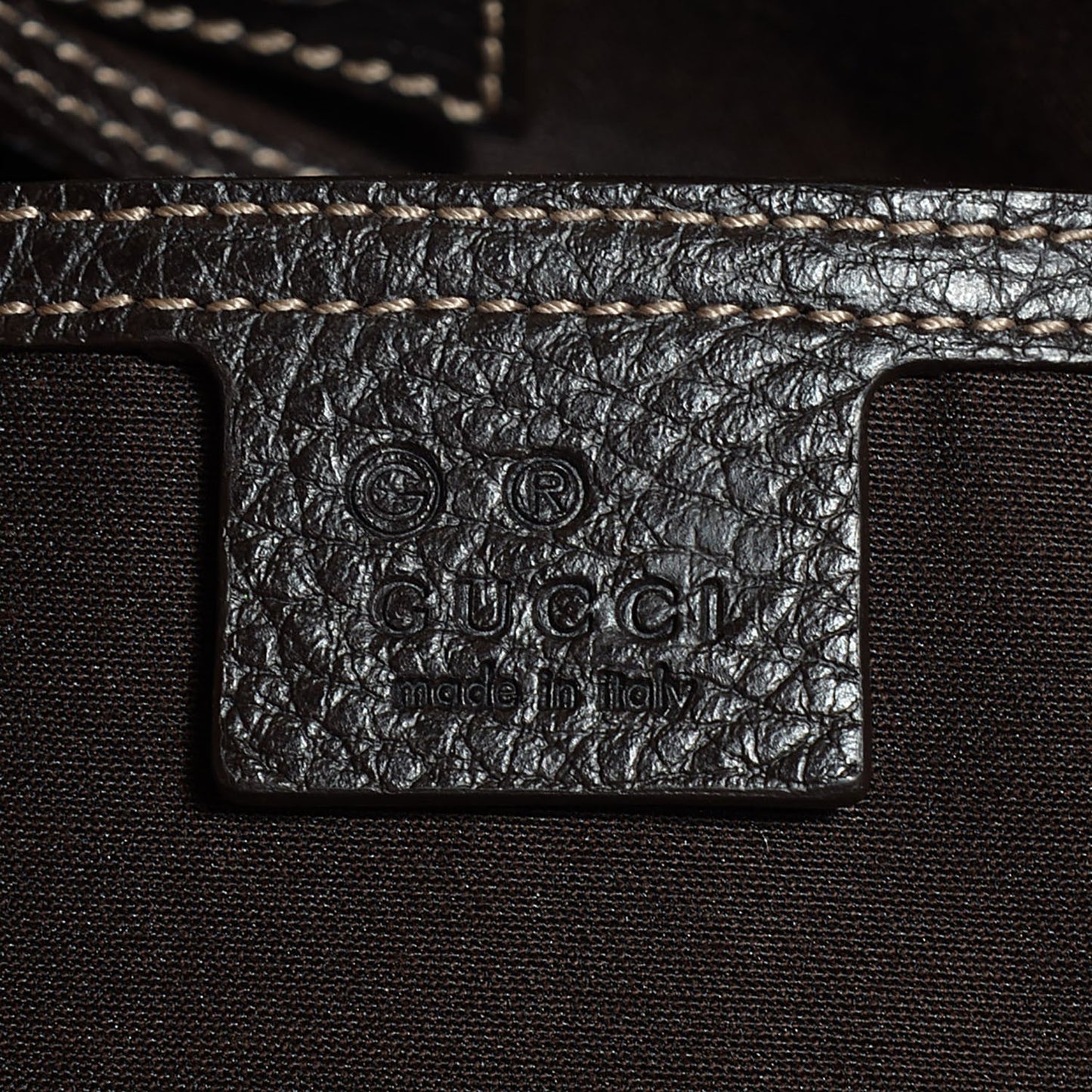 Crystal Monogram Large Joy Tote Brown