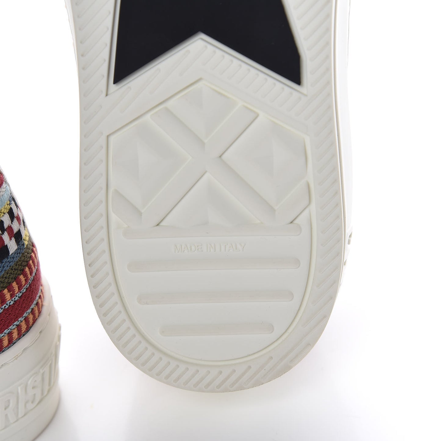Canvas Ethnic Embroidered Womens Walk'N'Dior Low Top Sneakers 39.5 Fuchsia