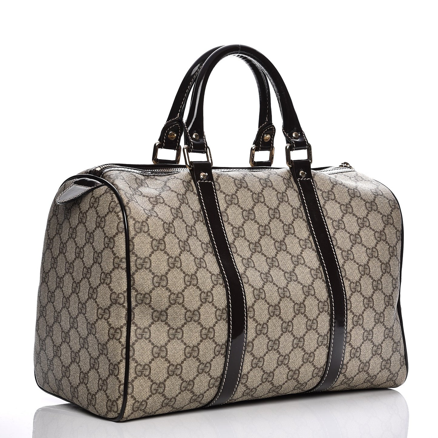 GG Plus Monogram Medium Joy Boston Dark Brown